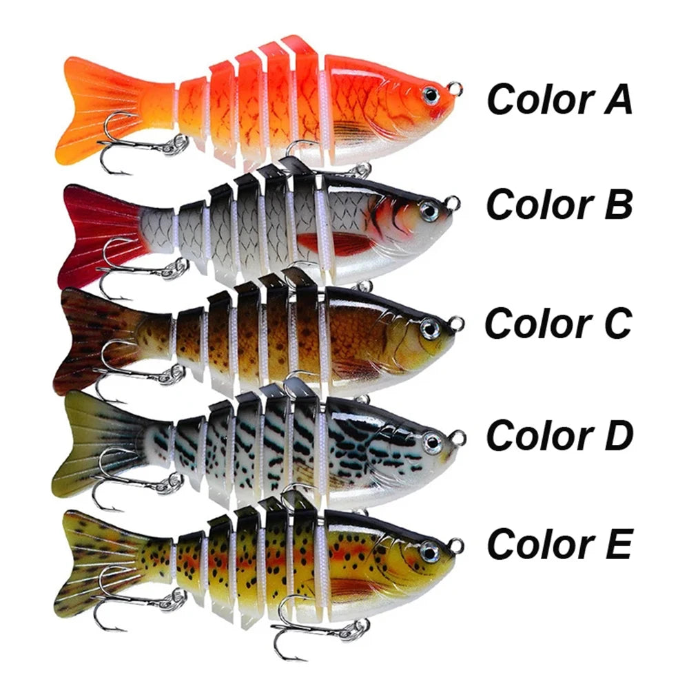 Multi Color Diving Simulation 7 Sections Multi Section Bait - Sungrip