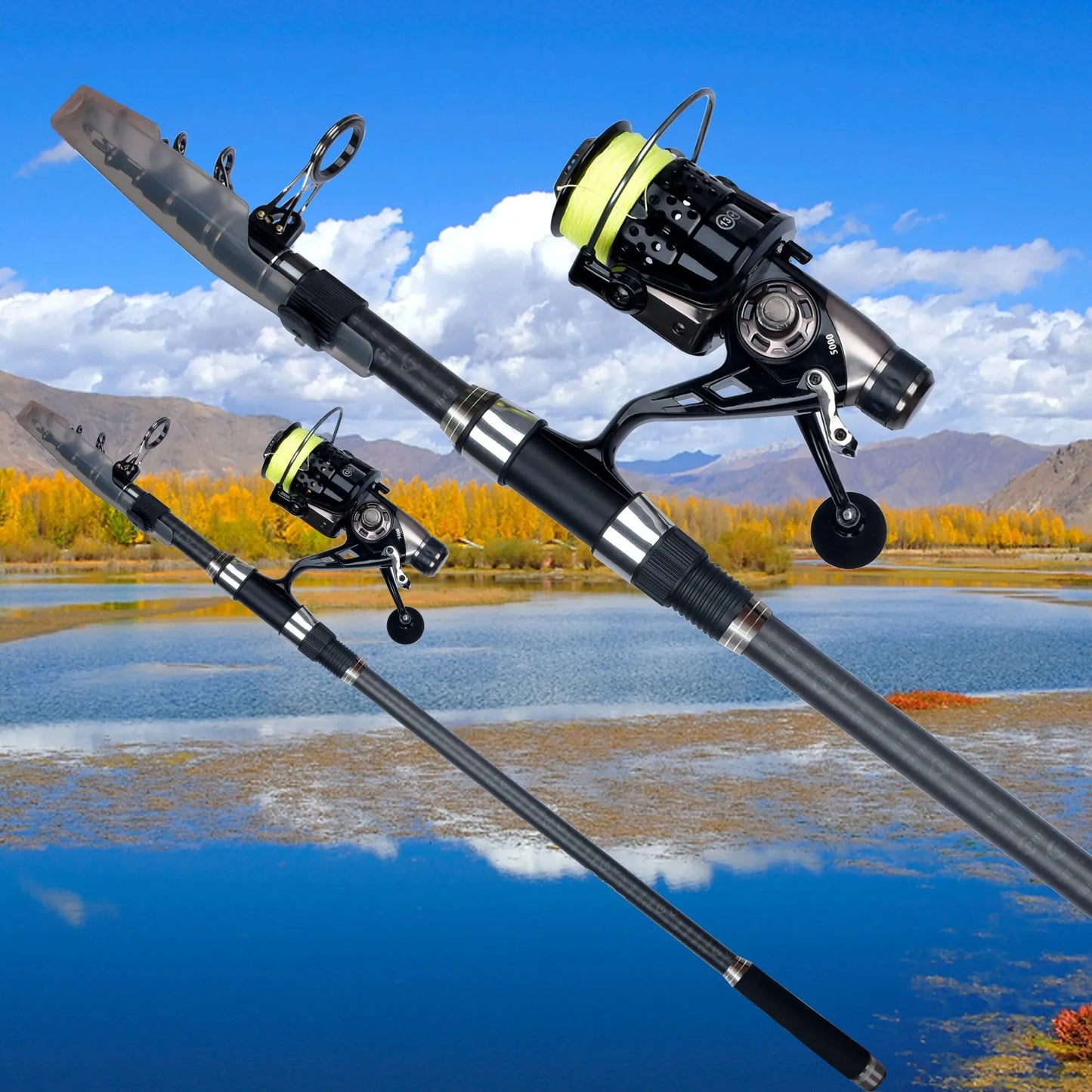 Carbon Travel Surfcasting Shore Casting Fishing Pole - Sungrip