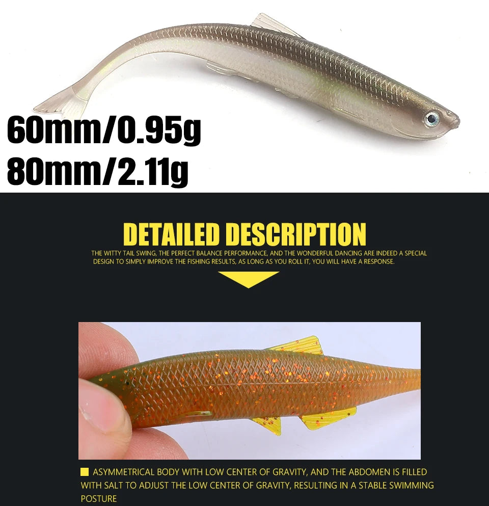 Predator Fishing 3d eyes Soft lure Fishing lures