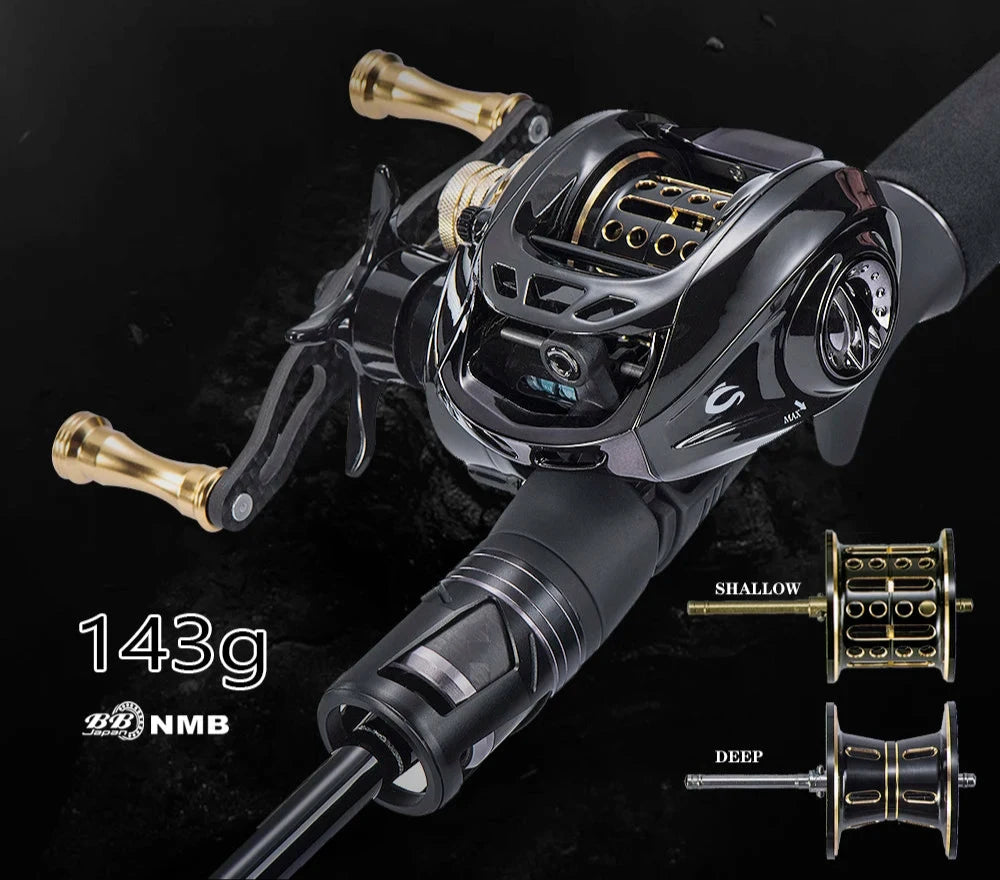 Bait casting Reel 143g Ultra Light with Drag Sound