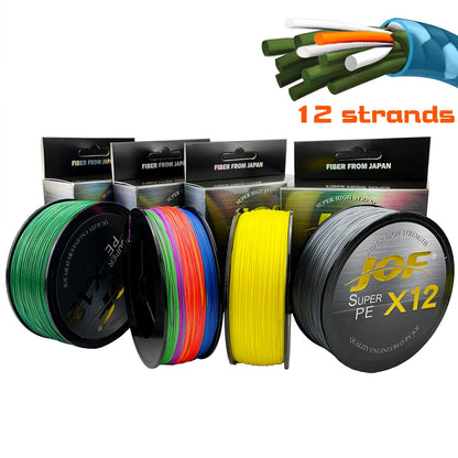 Braided Fishing Line  Saltwater Fishing Weave Multifilament X12