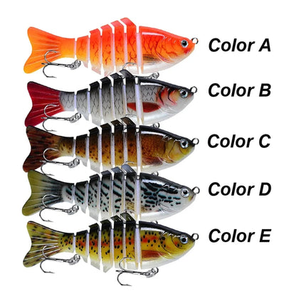 Multi Color Diving Simulation 7 Sections Multi Section Bait - Sungrip