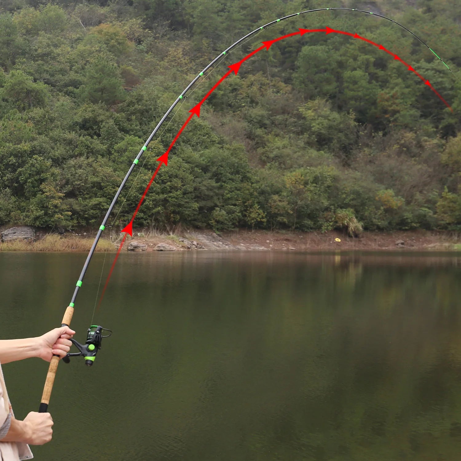 Power Feeder Rod and Spinning Reel with Free 500m Nylon Line Full Kit Pesca - Sungrip