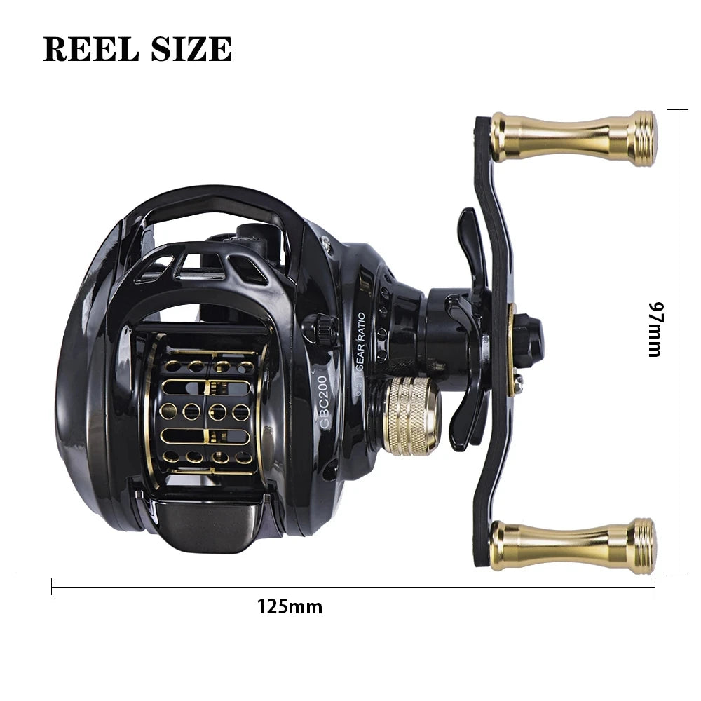 Bait casting Reel 143g Ultra Light with Drag Sound