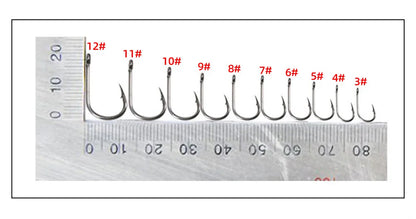 1000PCS Fishing Hooks Set High Carbon Steel